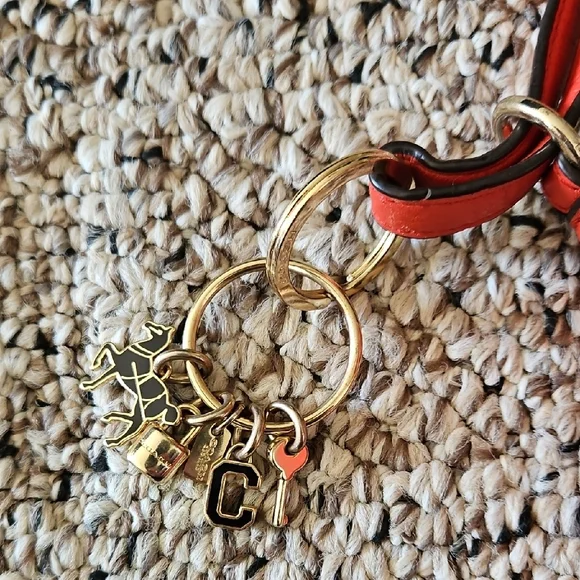 Coach Red Leather with Gold Hardware - Picture 3 of 7